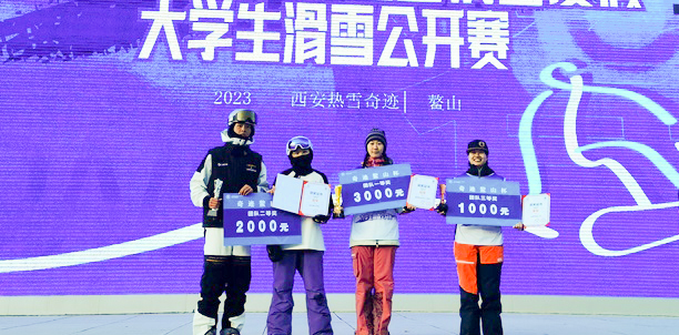 南京财经大学红山学院学子在2023年“奇迹鳌山杯”大学生滑雪公开赛中勇夺桂冠
